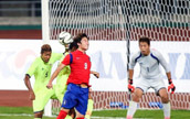 アジア大會男子サッカー準々決勝で韓國が日本を下す