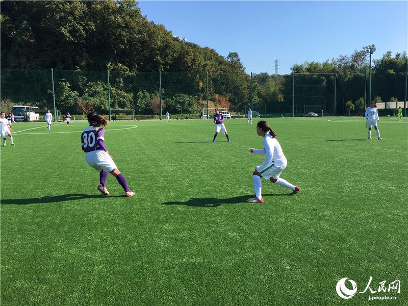 北京先農壇體育學校U-18女子サッカー　北陸大と交流