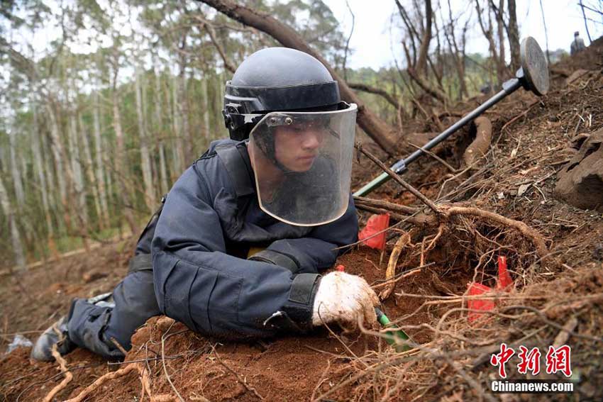 中國?ベトナムの國境付近で地雷除去作業(yè)が開始 広西壯族自治區(qū)