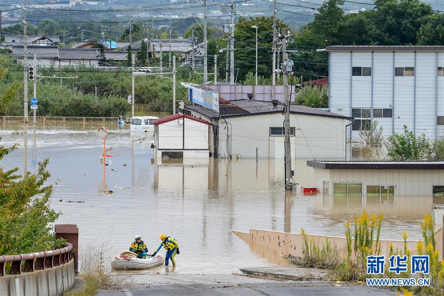 臺風19號で日本の複數の河川が氾濫　