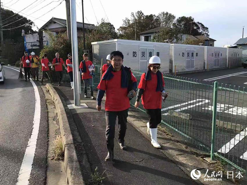 中國の建設銀行東京支店が日本千葉県の臺風被災地で支援活動