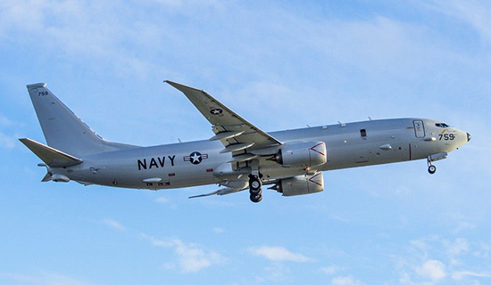 P-8A対潛哨戒機「ポセイドン」（寫真は環球網より）