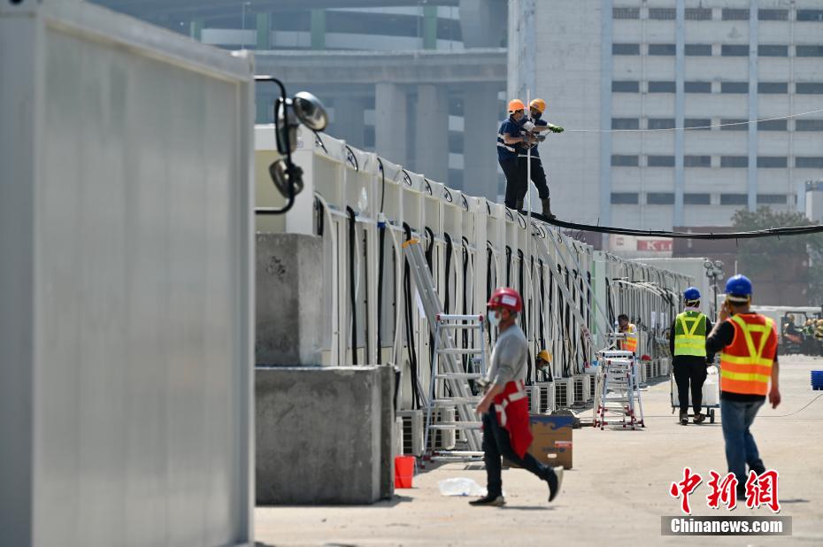 香港地區青衣の臨時醫療施設が間もなく運用開始