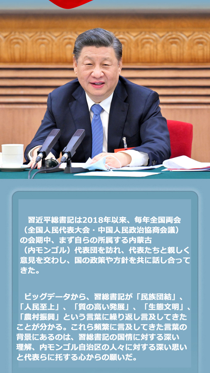 5年連続で內モンゴル代表団による審議に參加　習近平総書記は何を重點的に語ったのか？