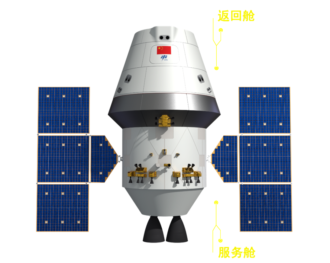 次世代有人宇宙船の原案（寫真提供?中國有人宇宙事業弁公室）。