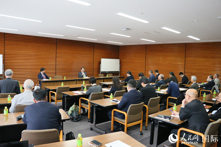 このほど東京で開催された日中一帯一路促進會基調講演會（撮影?許可）