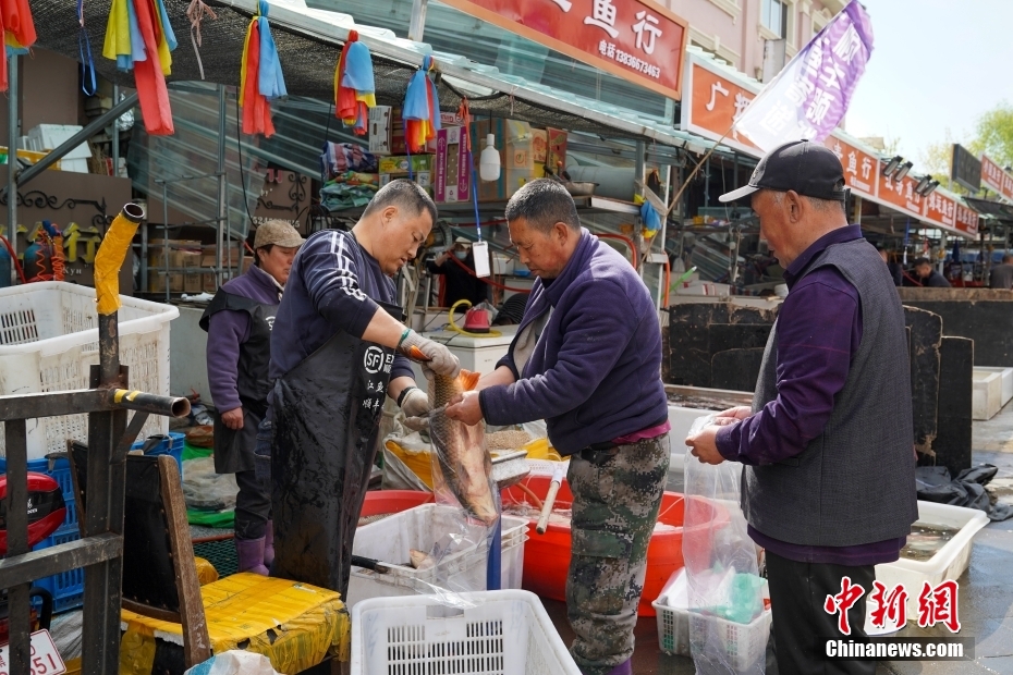 大市場(chǎng)へ「泳ぎ出した」冷水魚　黒竜江省撫遠(yuǎn)